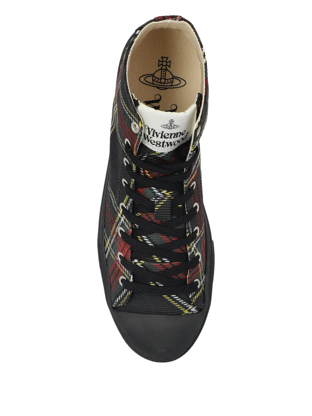 Vivienne Westwood Tartan High-Top Sneakers