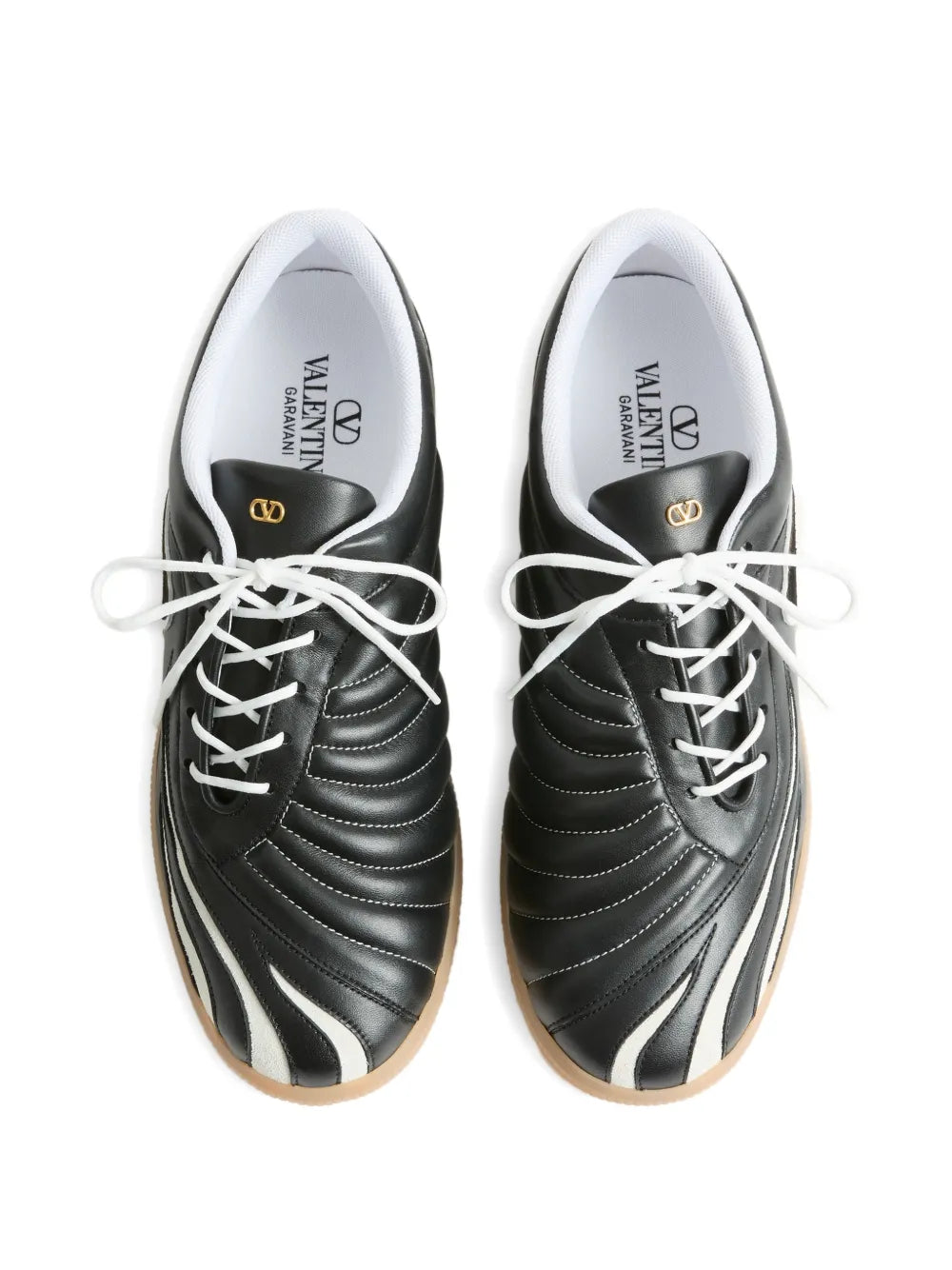 Valentino Garavani Kicky Panther-Patch Leather Sneakers