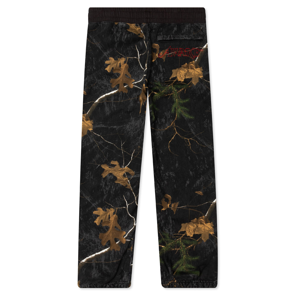 Awake Classic Outline Logo Paneled Embroidered Sweatpants - Real Tree