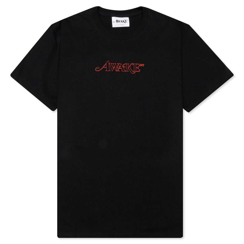 Awake Classic Outline Logo S/S Tee - Black
