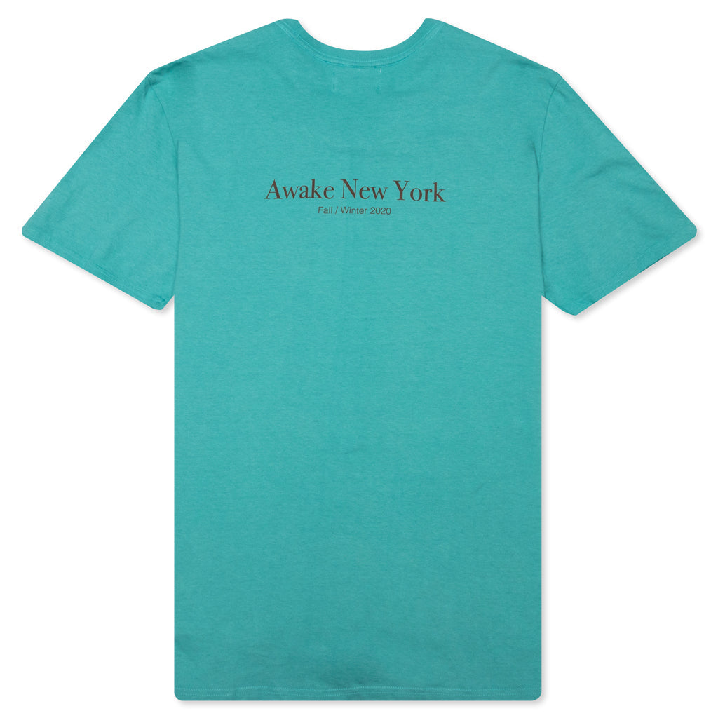 Awake Classic Outline Logo S/S Tee - Teal