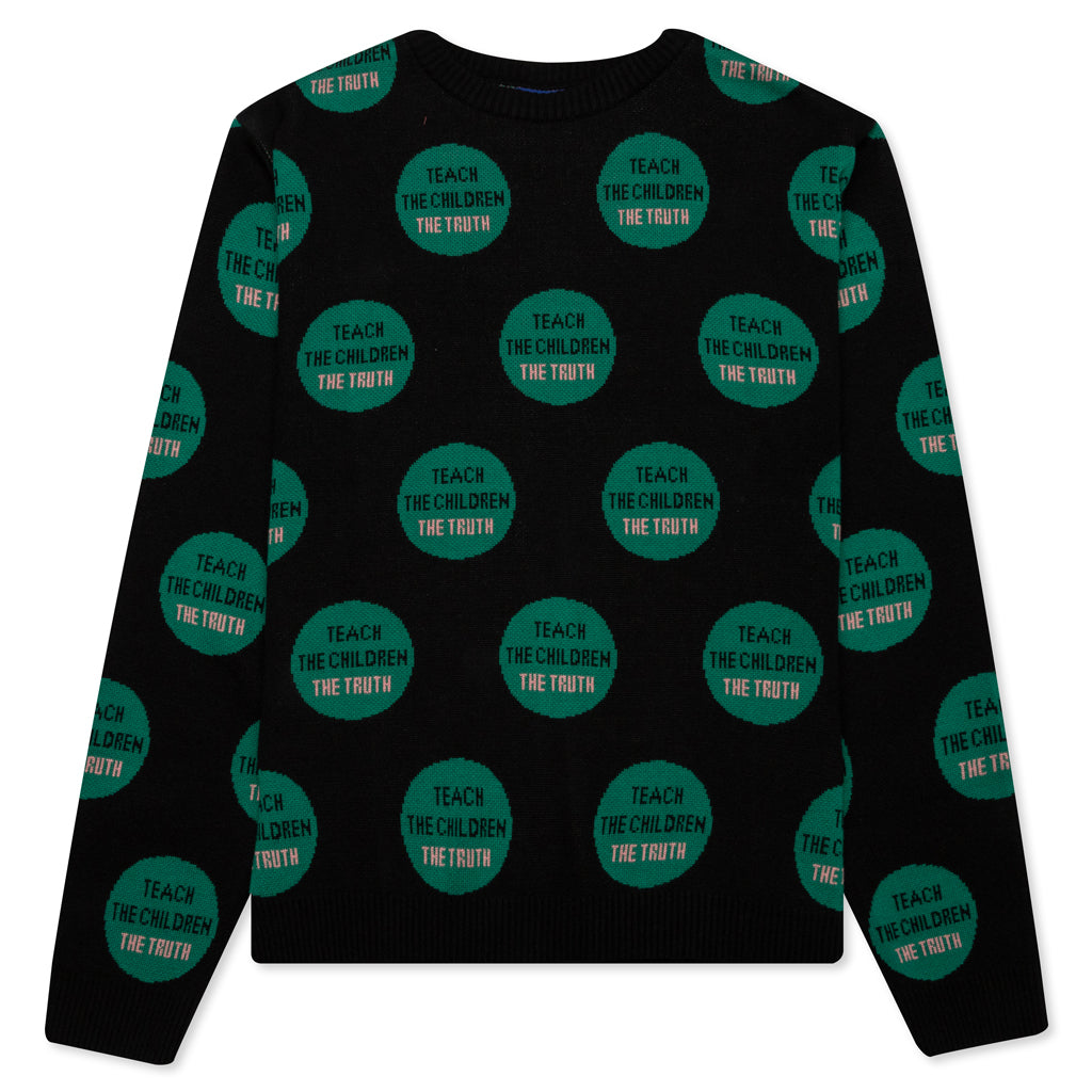 Awake Truth Pullover Sweater - Black
