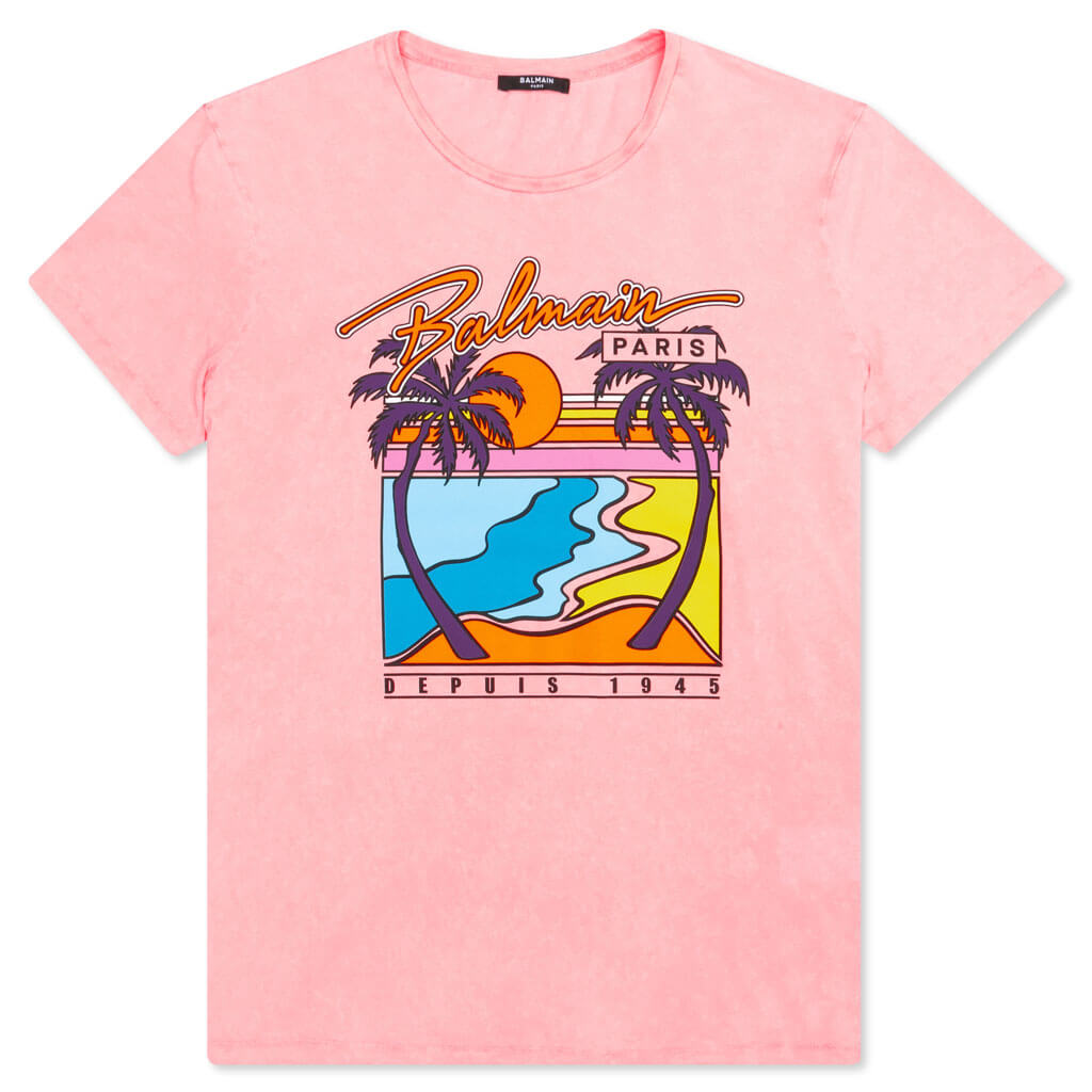Paris Printed T-Shirt - Pink