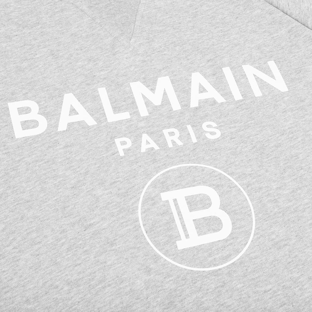 Printed Sweatshirt - Mottled Grey