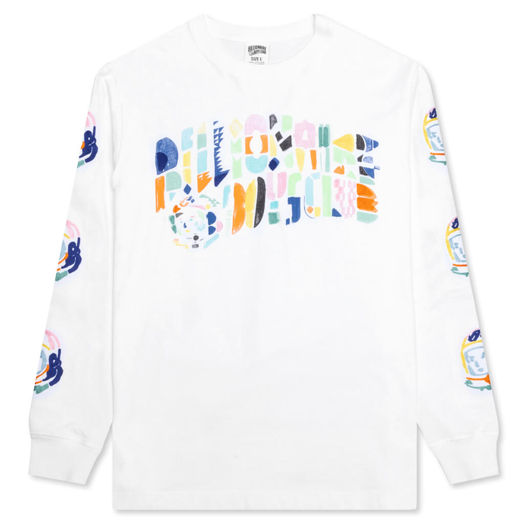 BB Abstract Arch L/S Knit - White