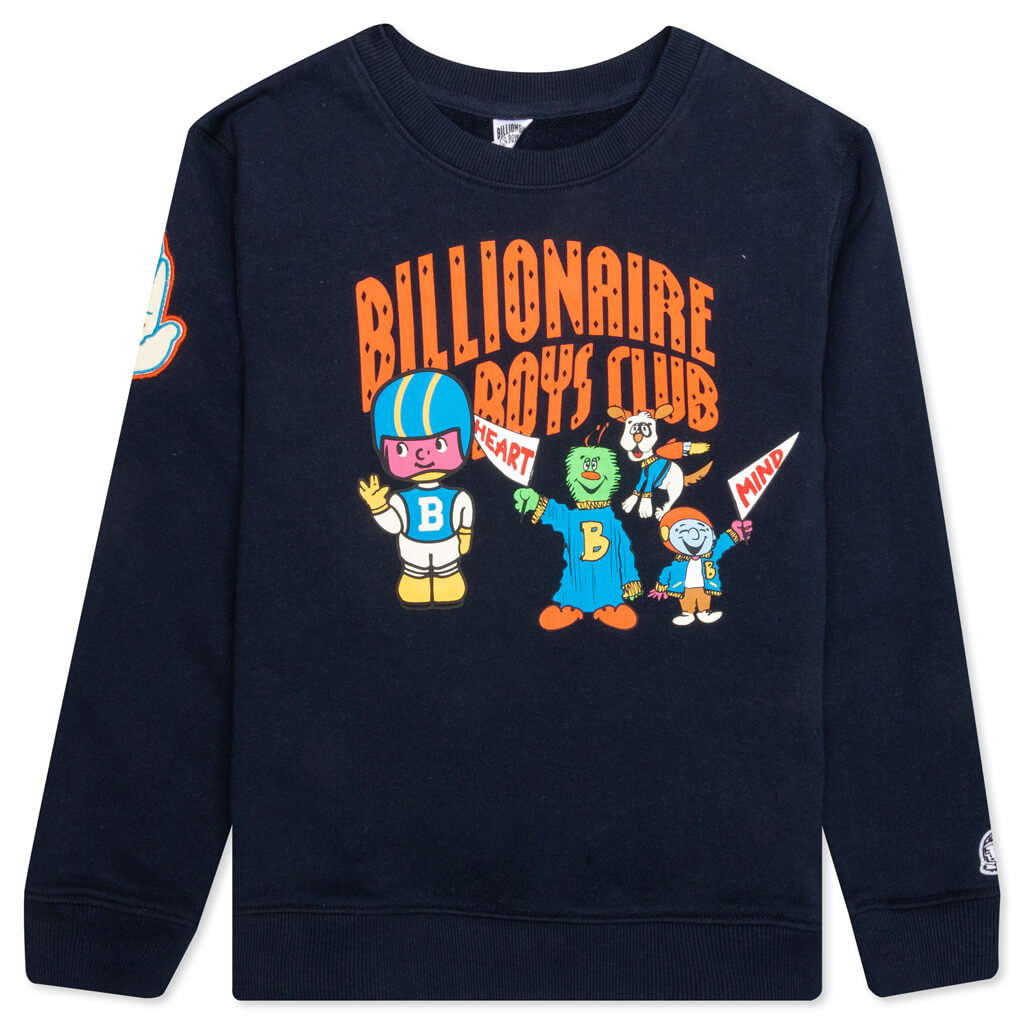 BB Kids Varsity Arch Crew - Navy Blazer