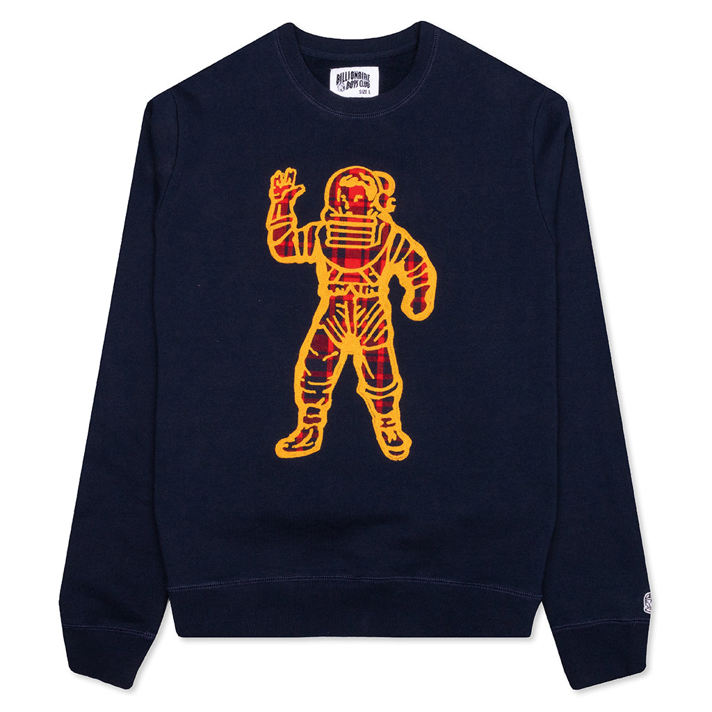 BB Plaid Naut Crew - Navy Blazer