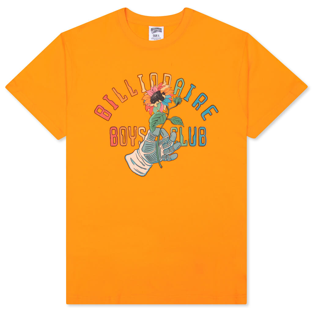 BB Space Flower S/S Tee - Flame Orange
