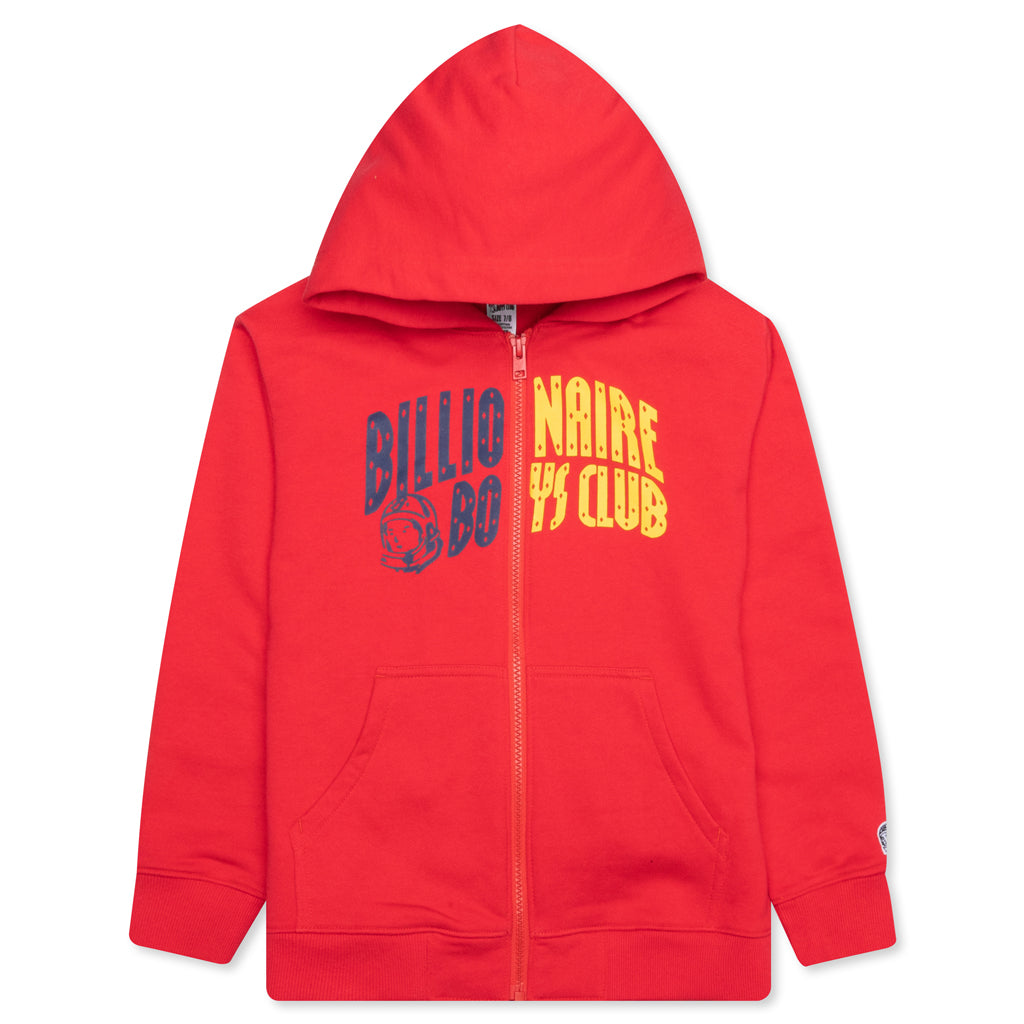 Kids BB Arch Zip Hoodie - Hibiscus