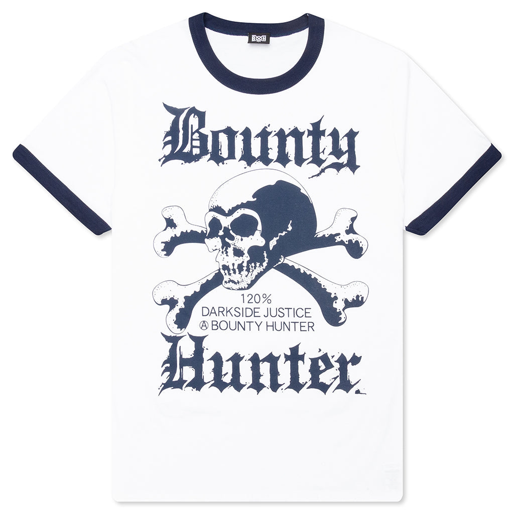 Old Skull Trim Tee - White/Navy