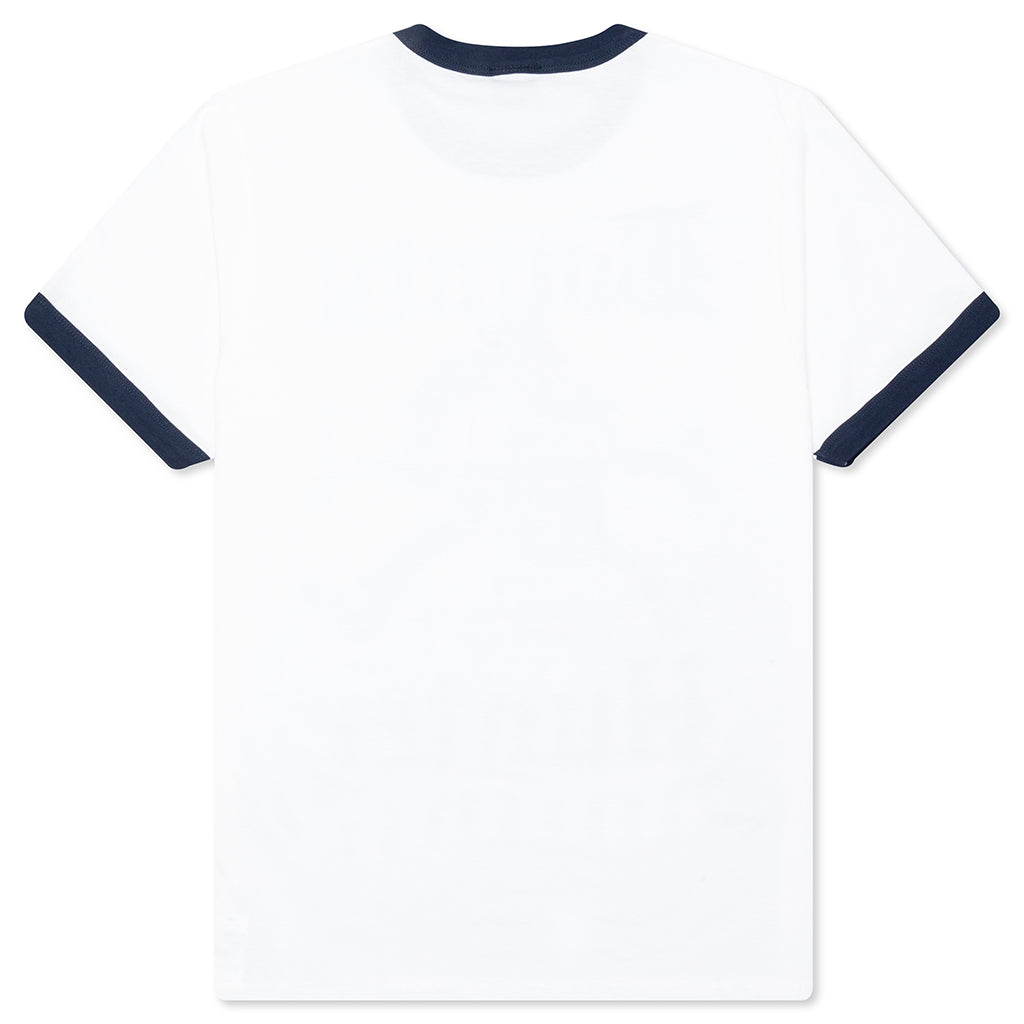 Old Skull Trim Tee - White/Navy