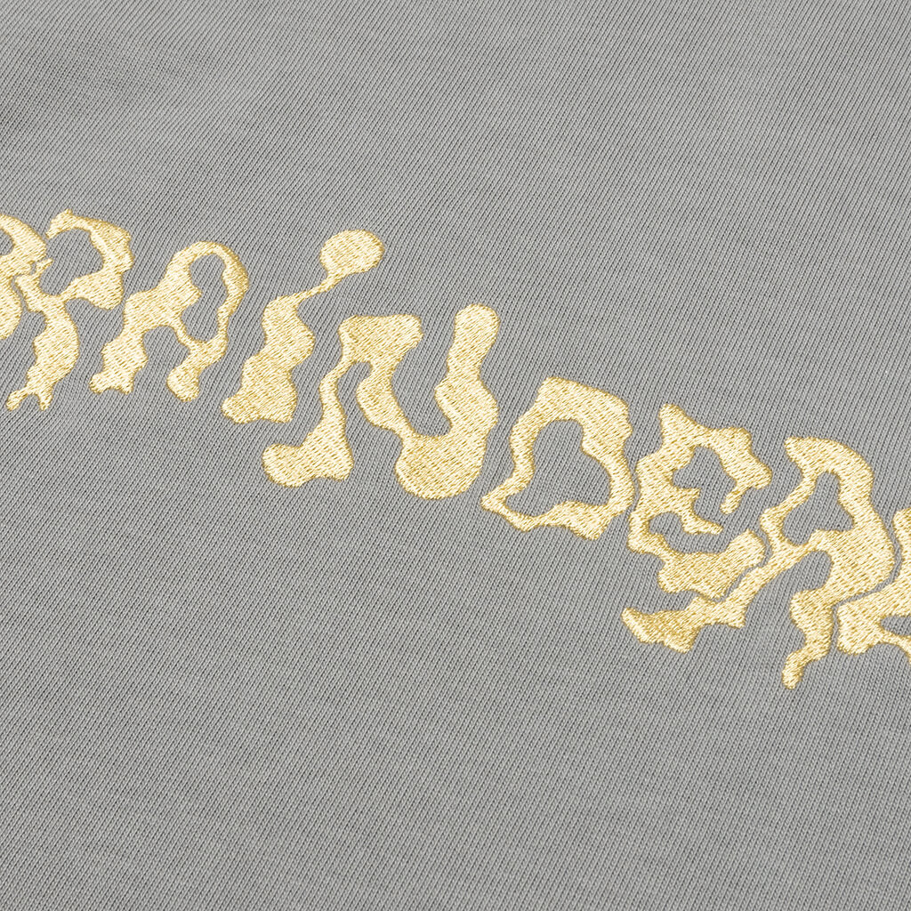 Embroidered L/S Football Shirt - Grey
