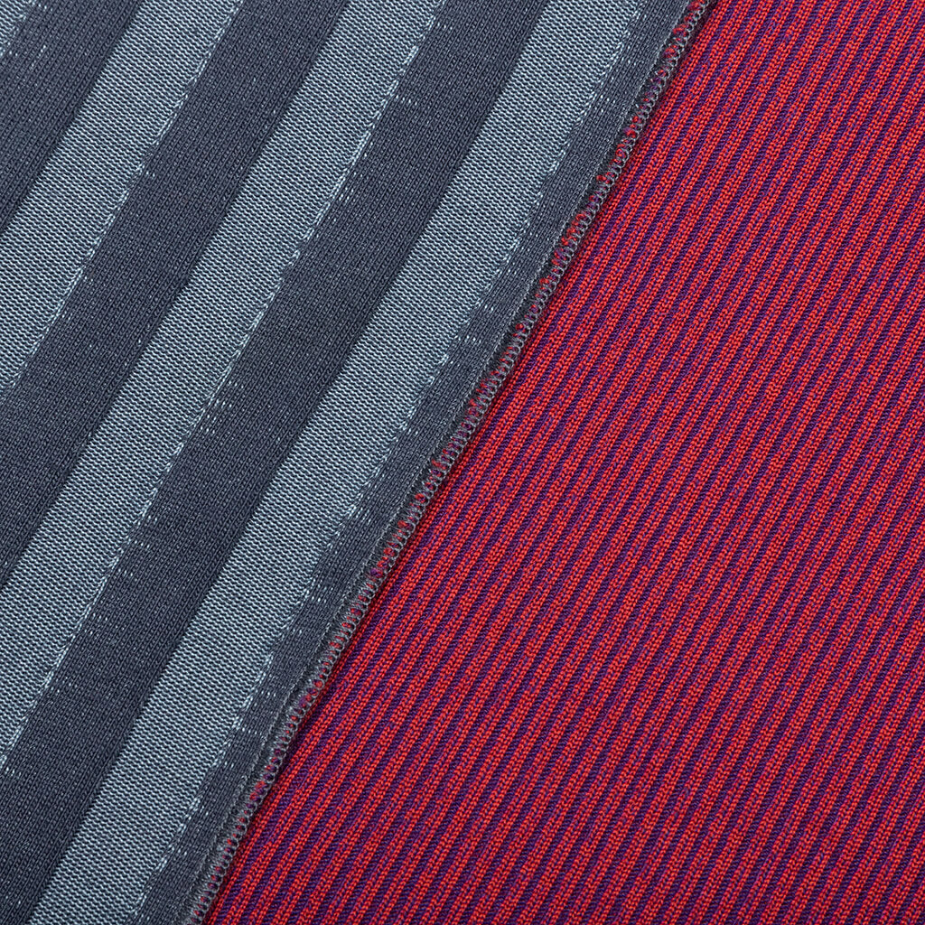 Jacquard Collar Paneled Polo - Multi
