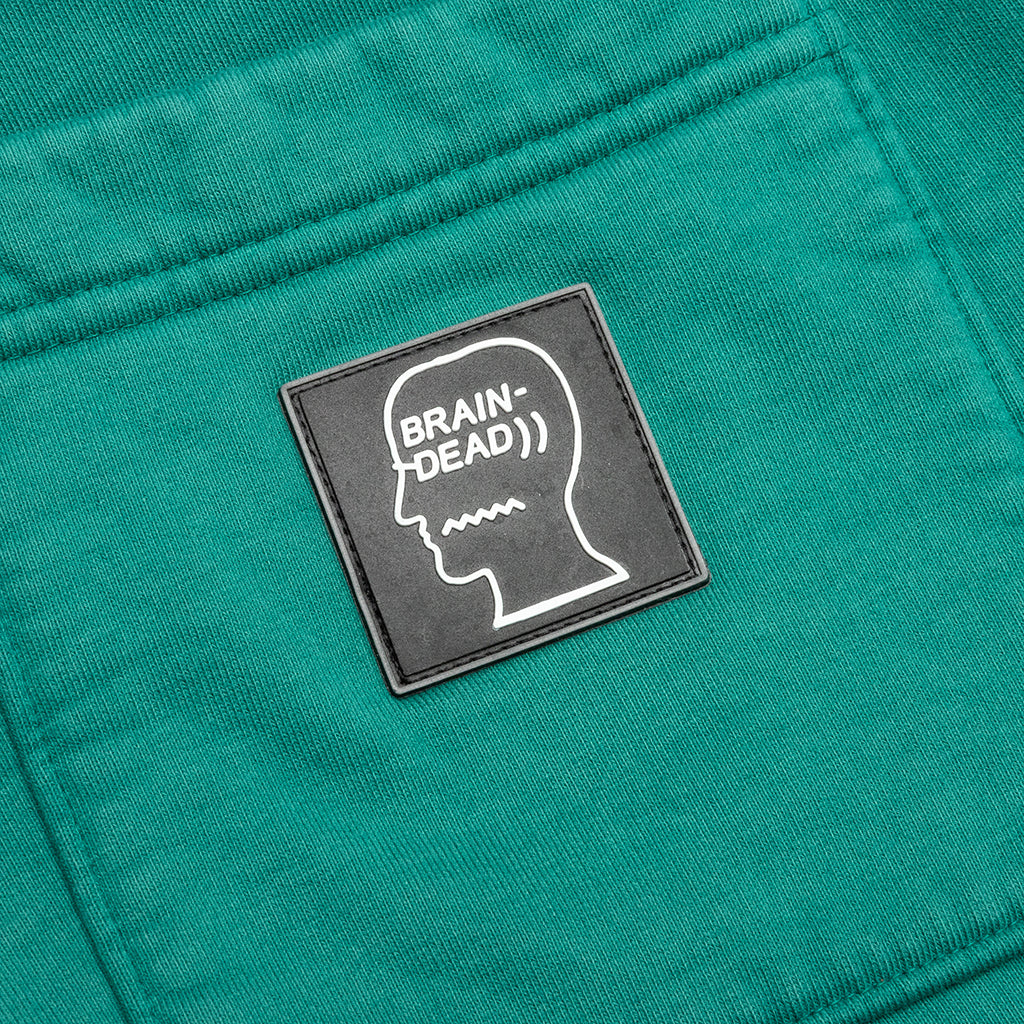Logo Head Asymmetrical Paneled Sweatpant - Teal