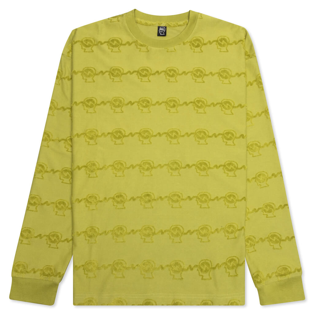 Running Head Textured Stripe L/S Shirt - Gold