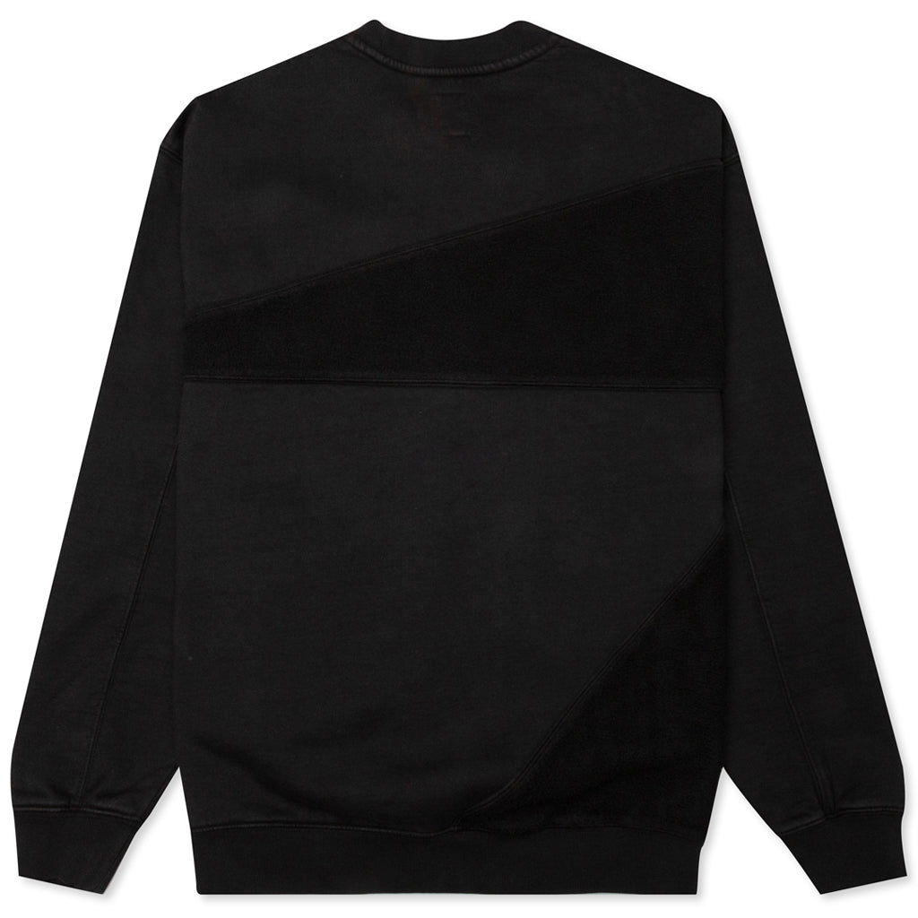 Sunflower Asymmetrical Paneled Crewneck - Black