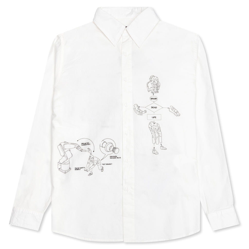 Tutorials Poplin Button Up Shirt - White