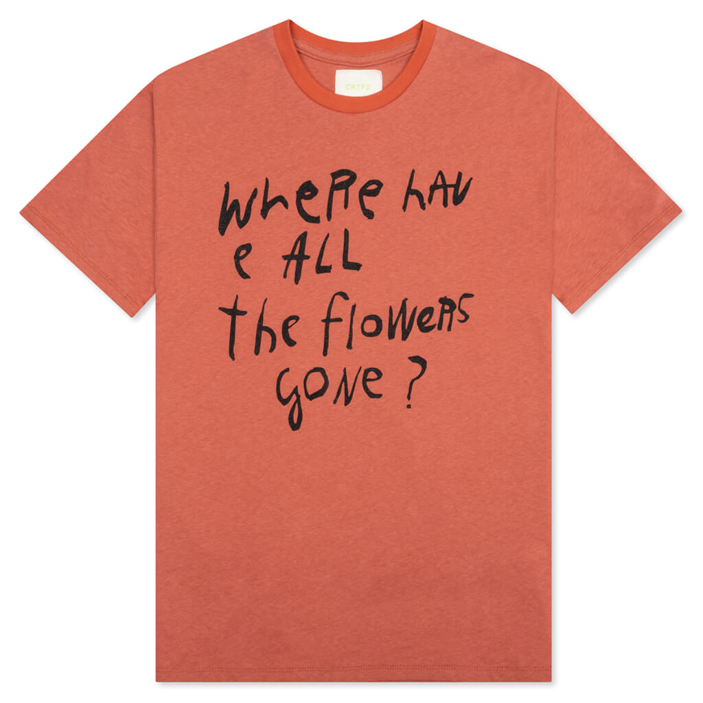 Flowers Gone Tee - Terracotta