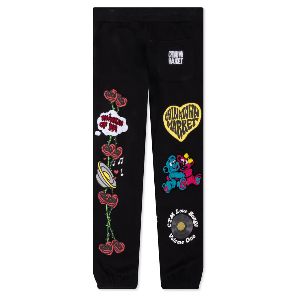 Chinatown Be Mine Sweatpants - Black