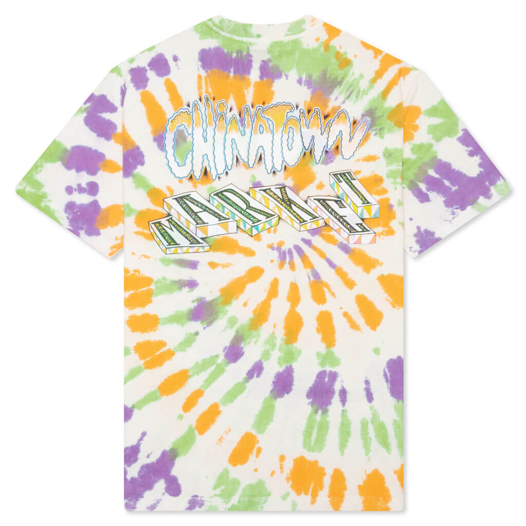 Chinatown Block Tie-Dye Tee - Spiral Tie-Dye