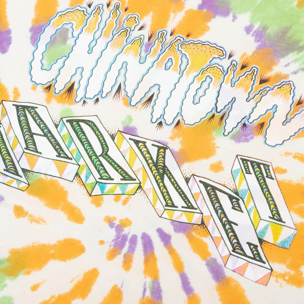 Chinatown Block Tie-Dye Tee - Spiral Tie-Dye