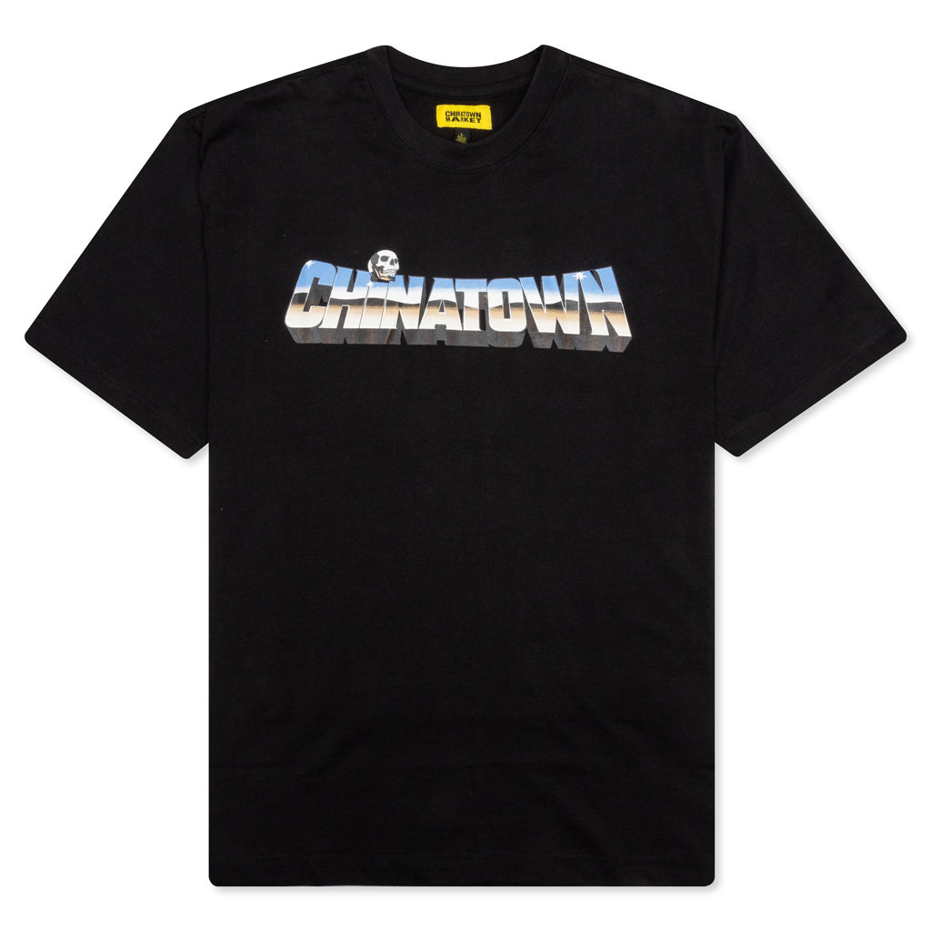 Chinatown Chrome Skull Tee - Black