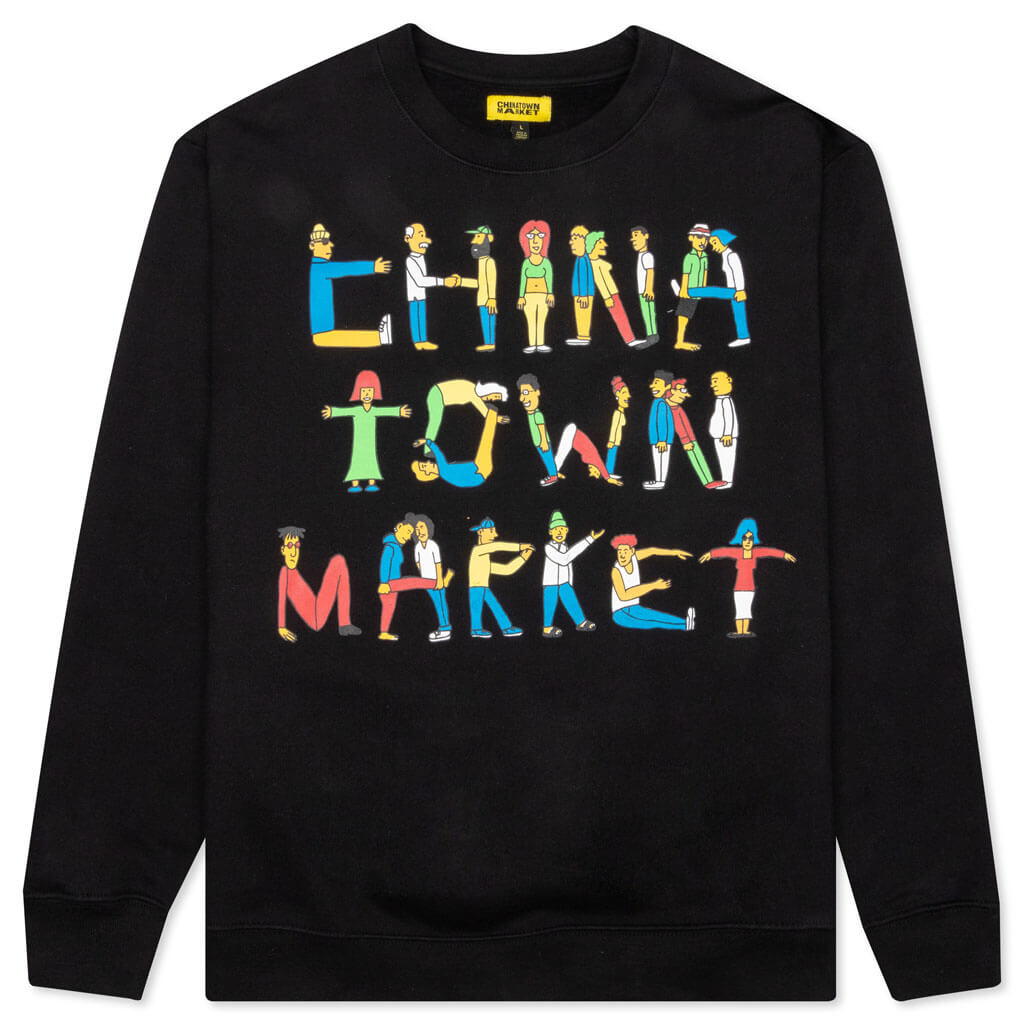 Chinatown City Aerobics Crewneck - Black
