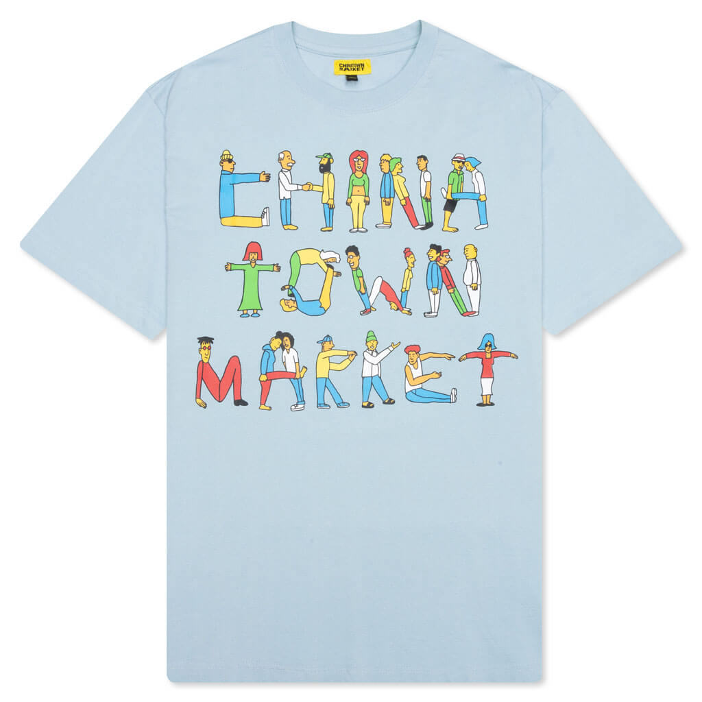 Chinatown City Aerobics Tee - Baby Blue