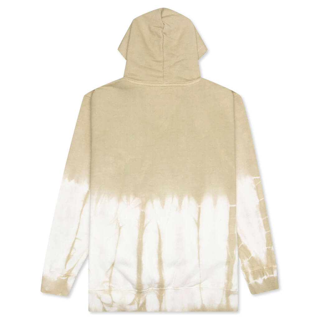Chinatown Reverse Arc Tie-Dye Hoodie - Tan