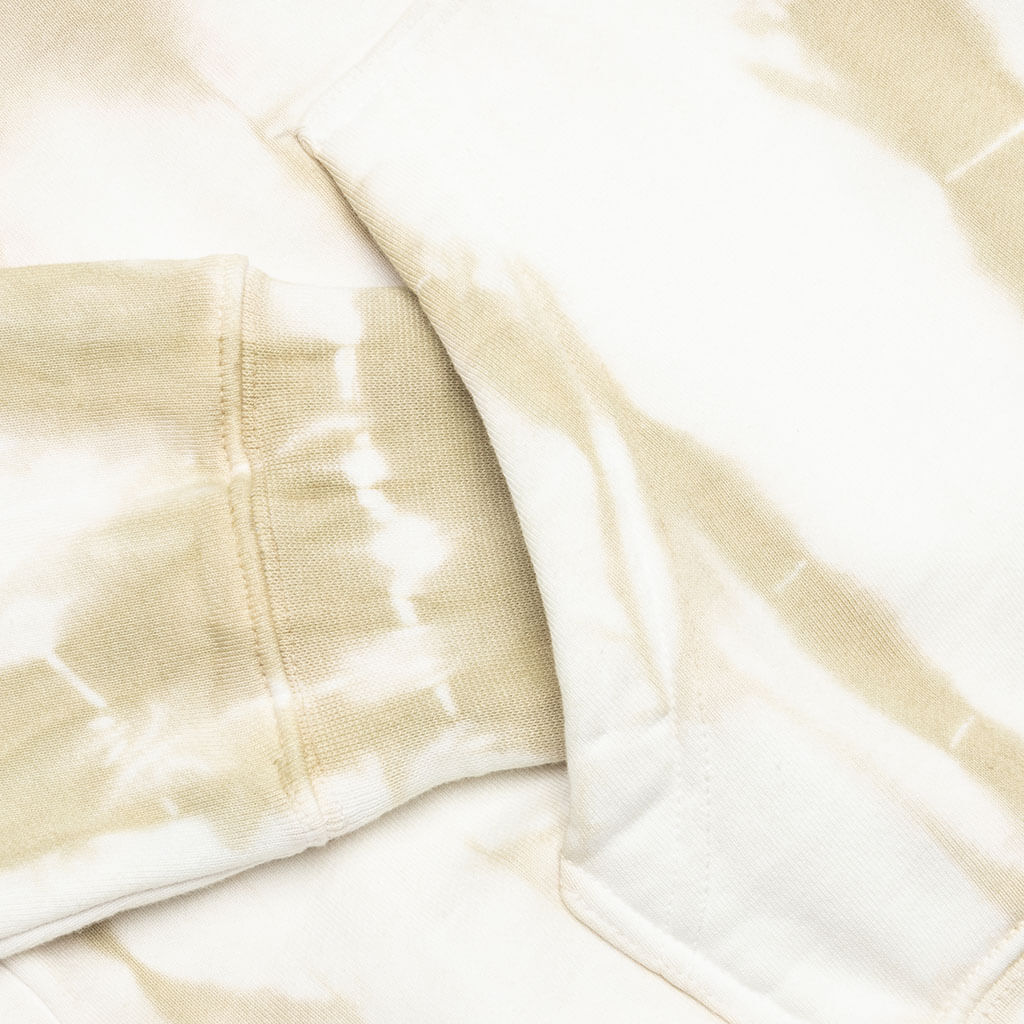 Chinatown Reverse Arc Tie-Dye Hoodie - Tan