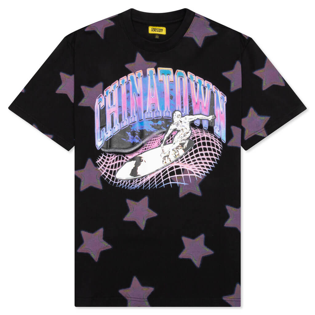 Chinatown Ride The Wave Glitch Tee - Black