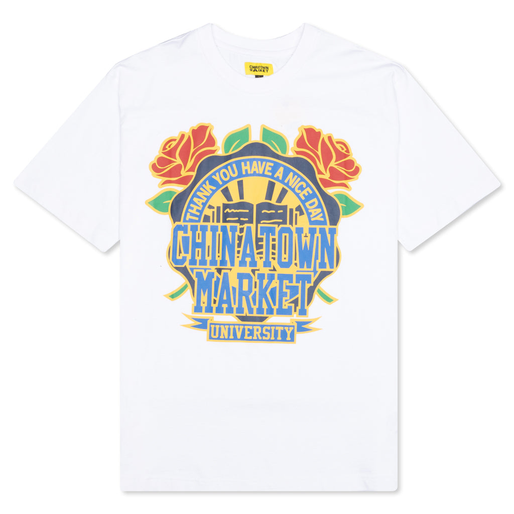 Chinatown Rose Garden S/S Tee - White