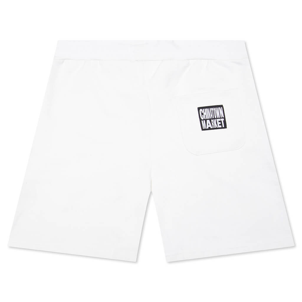Chinatown Skelly World Tour Sweatshorts - Cream