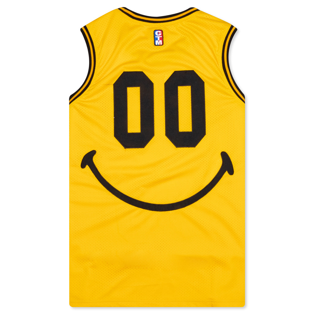 Chinatown Smiley Basketball Jersey - Yellow