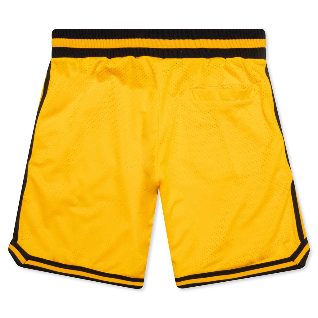 Chinatown Smiley Basketball Shorts - Yellow