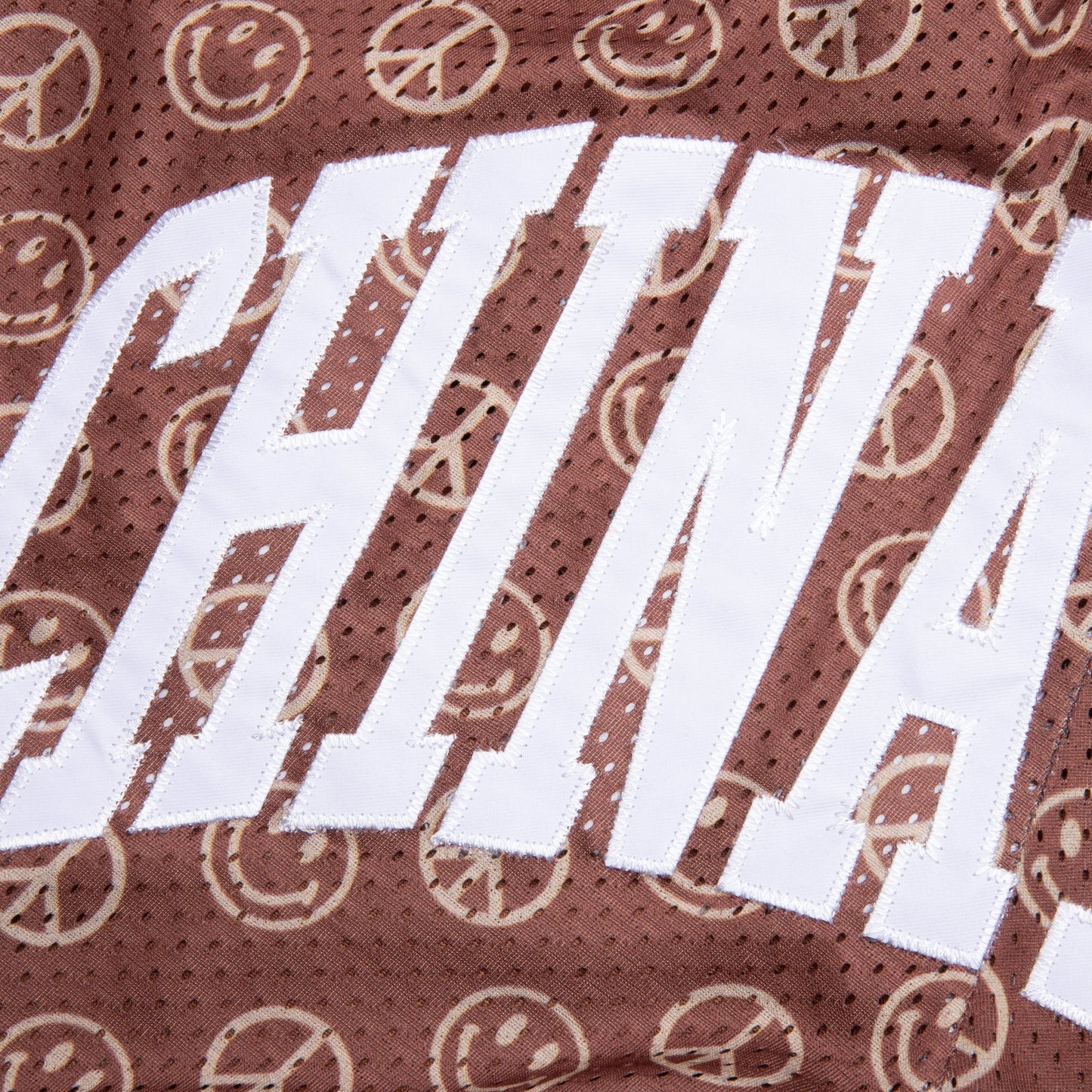 Chinatown Smiley Cabana Basketball Shorts - Brown