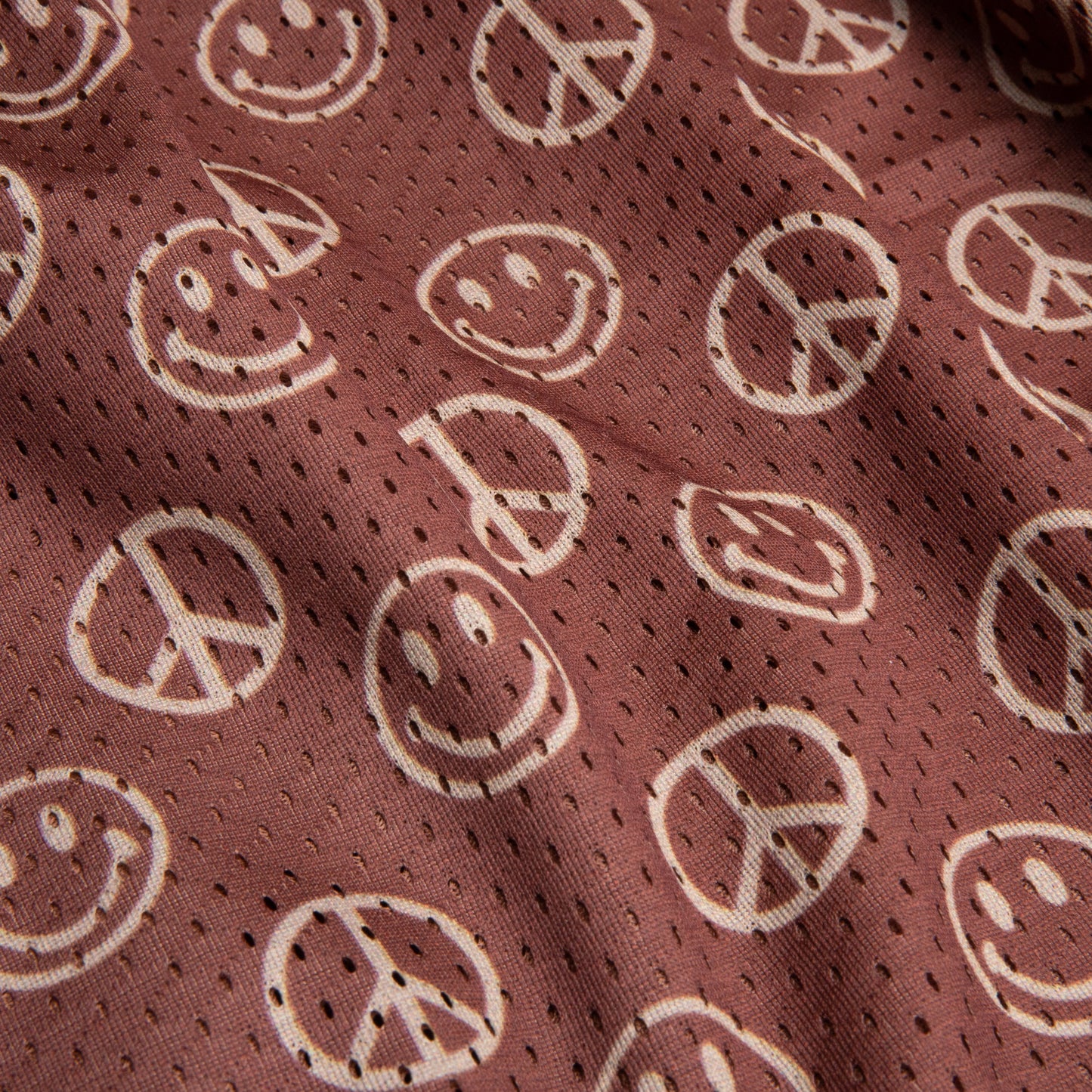 Chinatown Smiley Cabana Basketball Shorts - Brown