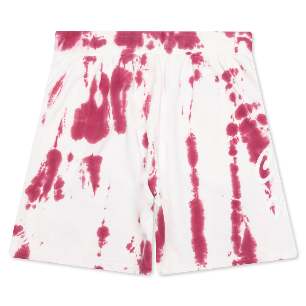 Chinatown Smiley Champions 3 Rings Tie-Dye Sweatshorts - Red