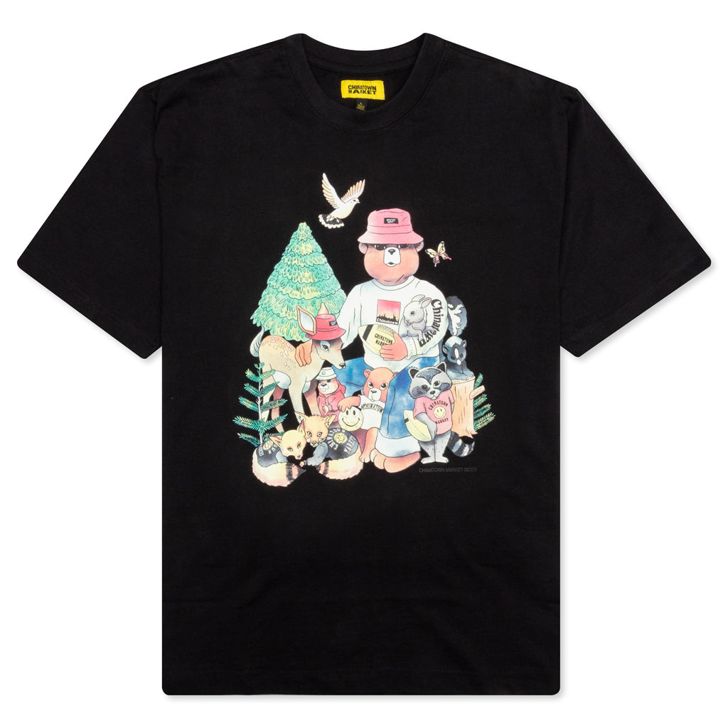 Chinatown Smiley Friends Tee - Black