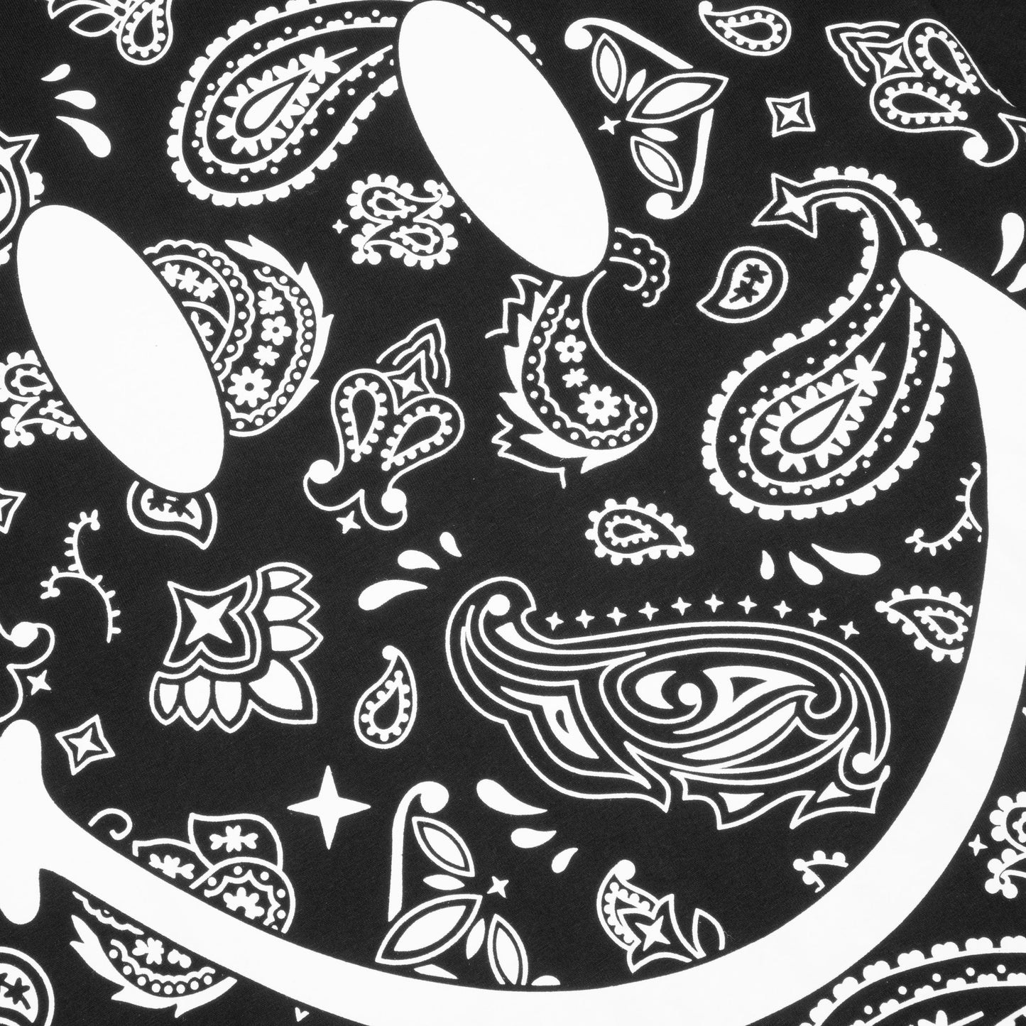 Chinatown x YG Paisley Smiley Tee - Black