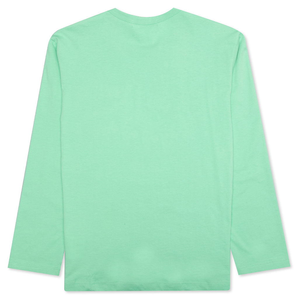 Comme Des Garcons SHIRT Logo L/S Tee - Green