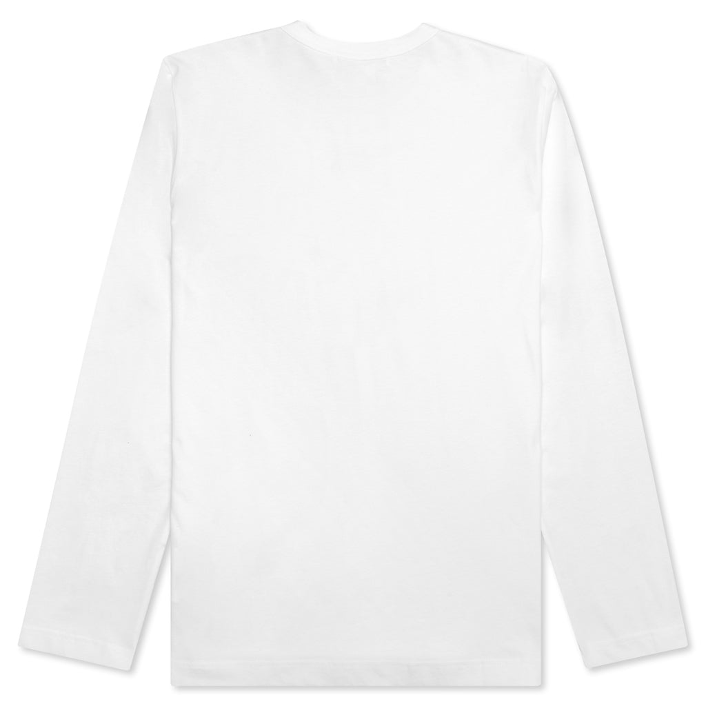 Comme Des Garcons SHIRT Logo L/S Tee - White