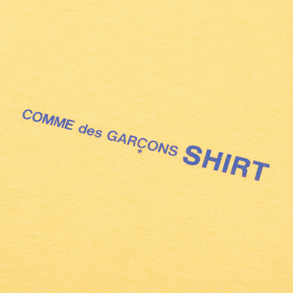 Comme Des Garcons SHIRT Logo L/S Tee - Yellow
