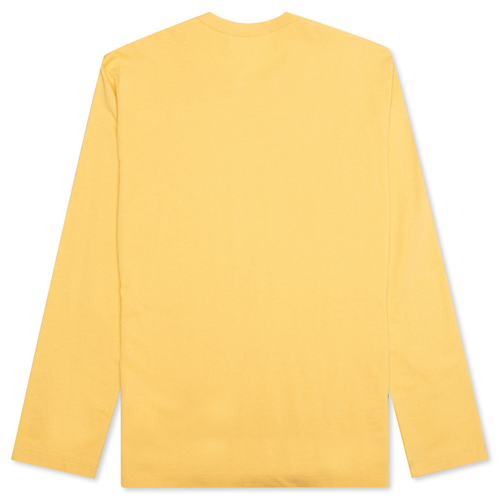 Comme Des Garcons SHIRT Logo L/S Tee - Yellow