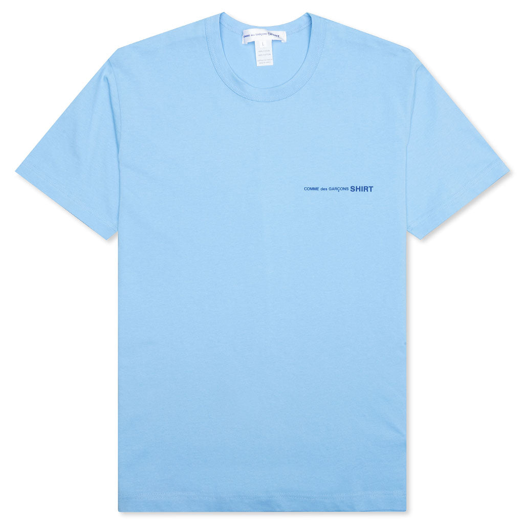 Comme Des Garcons SHIRT Logo S/S Tee - Blue