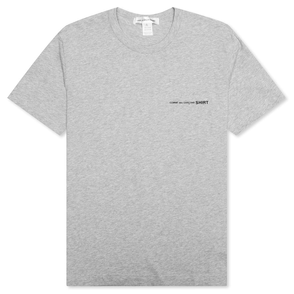 Comme Des Garcons SHIRT Logo S/S Tee - Grey