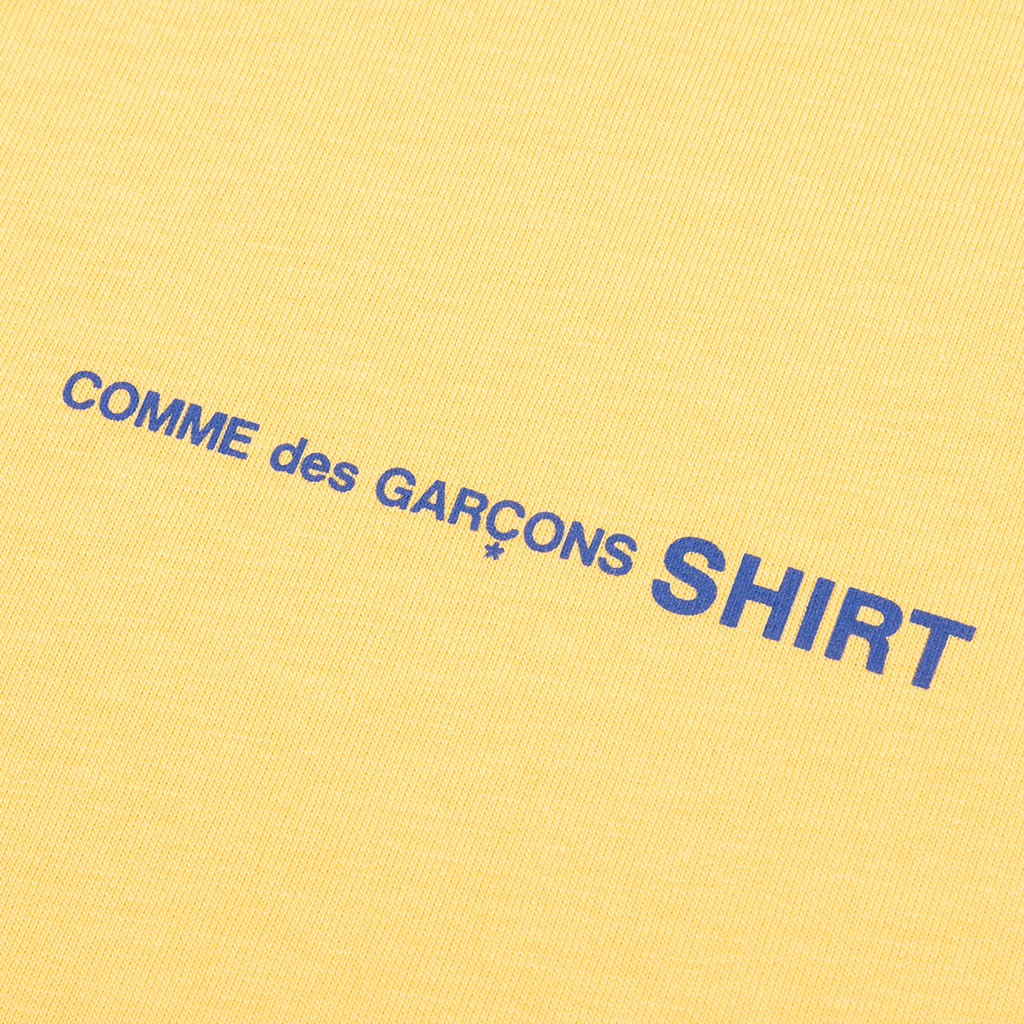 Comme Des Garcons SHIRT Logo S/S Tee - Yellow