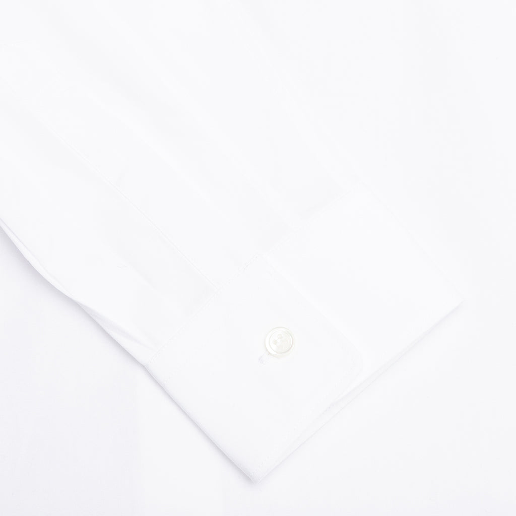 Small Black Heart Button Down - White