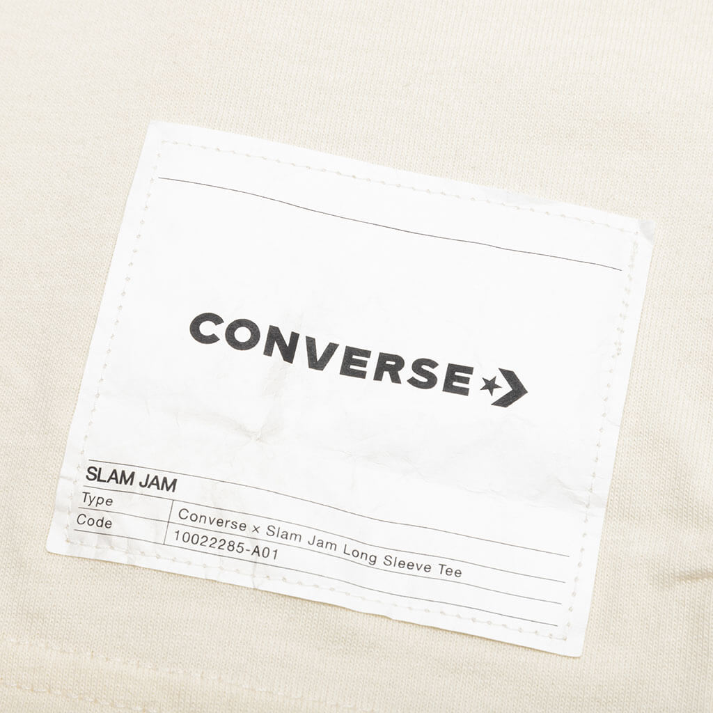 Converse x Slam Jam L/S Tee - Bone