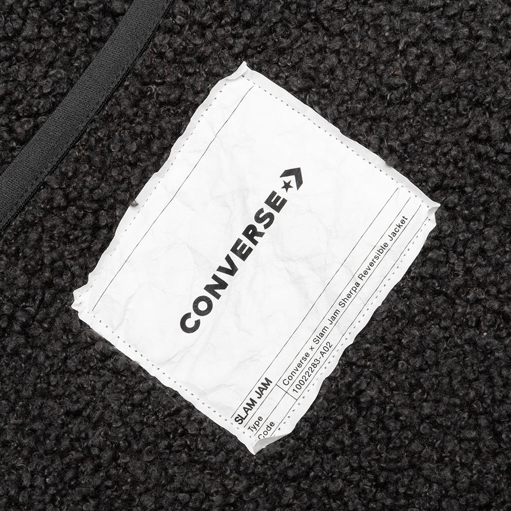 Converse x Slam Jam Sherpa Jacket - Black/Grey